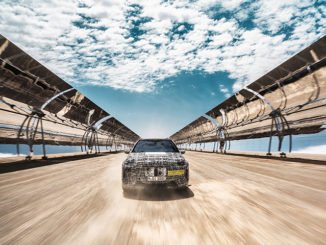 BMW iNext prototype teased in hot weather testing