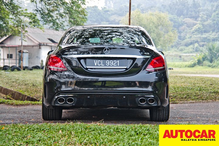 Mercedes-AMG C 43 review rear profile