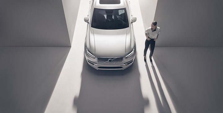 Image of the Volvo XC90 taken from top down