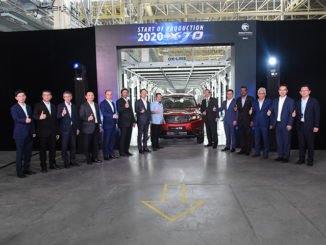 Proton X70 rolls off from the new Tanjung Malim plant extention