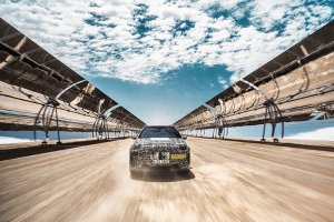 BMW iNext prototype teased in hot weather testing