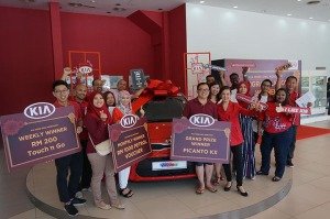 Naza Kia Malaysia CNY campaign winner drives away in Kia Picanto